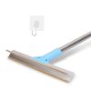 Pet Hair Removal Rake With 54.33in Adjustable Telescopic Rod Multi-Fabric Dog Cat Hair Scraper Lint Shaver For Carpet Rug Clothes Couch