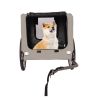 Tangkula Dog Bike Trailer, Breathable Mesh Dog Cart with 3 Entrances, Safety Flag, 8 Reflectors, Folding Pet Carrier Wagon with 20 Inch Wheels