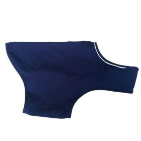 HJYD Pet Coat Anti Anxiety Dog Puppy Vest Jacket Shirt Stress Relief Calming Wrap Soft Comfortable Clothes Clothing Soothing (Color: Dark blue, size: S 7-13kg)